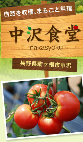 自然を収穫、まるごと料理 中沢食堂 長野県駒ヶ根市中沢
